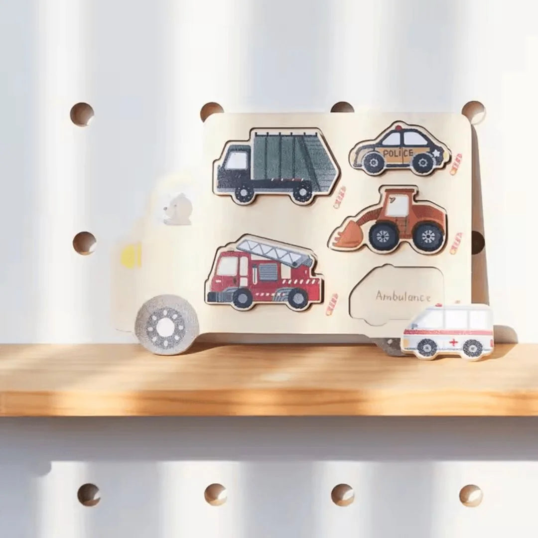 WoodQuest™ – Holzpuzzle für Kinder ab 3+ – Fördert Problemlösungsfähigkeiten