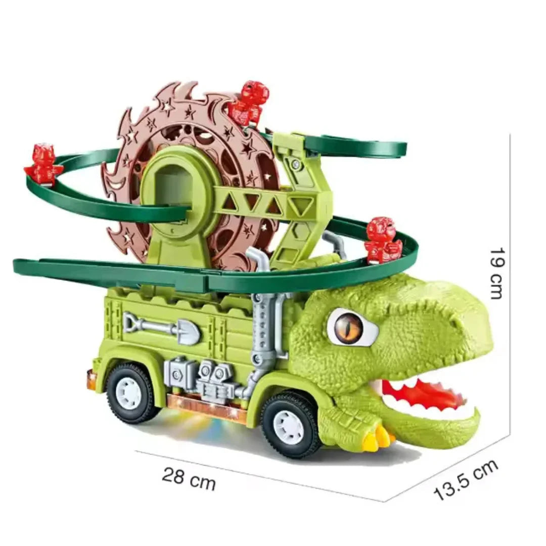 DinoLoop™ - Beleuchteter Dinosaurier-Rennbahn-Truck für Kinder ab 3 Jahren - Kombiniert Action, Lichter und STEM-Spiel