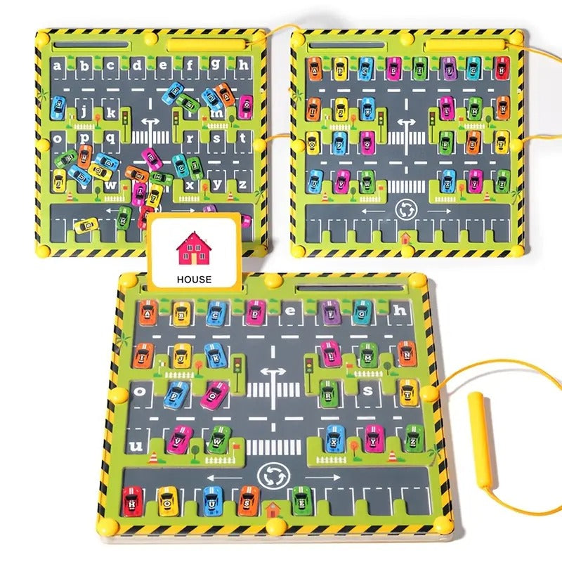 AlphabetAdventure - Magnetisches Alphabet Labyrinth Montessori