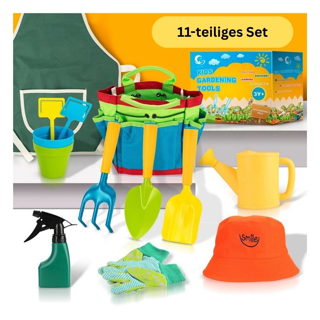 GardenSprouts – Kinder-Gartenwerkzeug-Set für Kinder ab 3 Jahren – Entwickelt Verantwortungsbewusstsein und Feinmotorik