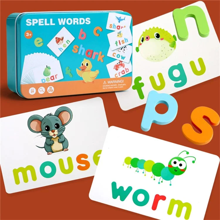 WordWhiz – Rechtschreib-Lernset für Kinder ab 3 Jahren – Fördert Lese- und Schreibfähigkeiten und Worterkennung