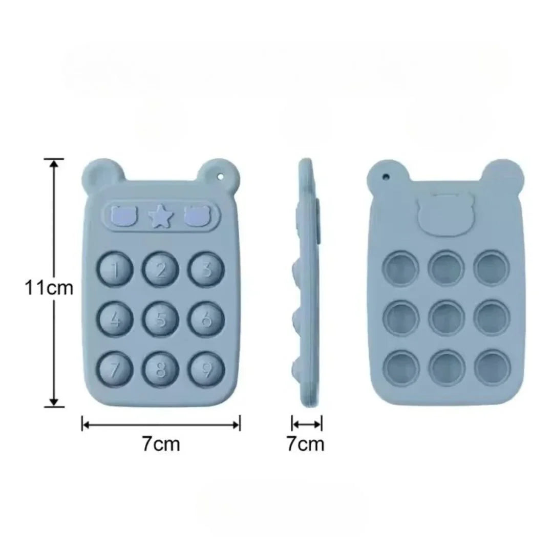 SiliPop™ - Zappel-Zahlenblock und Beißring aus Silikon für Babys