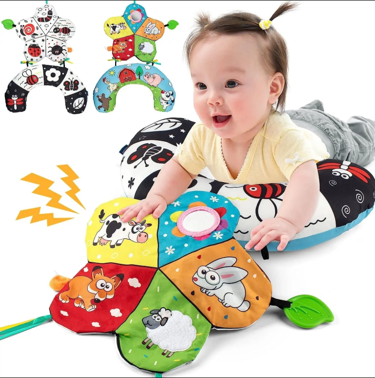 TummyNest – Montessori Baby Bauchlagekissen für Säuglingsunterstützung – Alter 0+