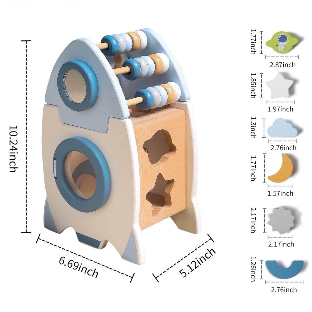 AstroMagnet - Blokken Bouwraket Spielzeug