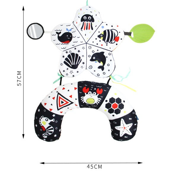 TummyNest – Montessori Baby Bauchlagekissen für Säuglingsunterstützung – Alter 0+