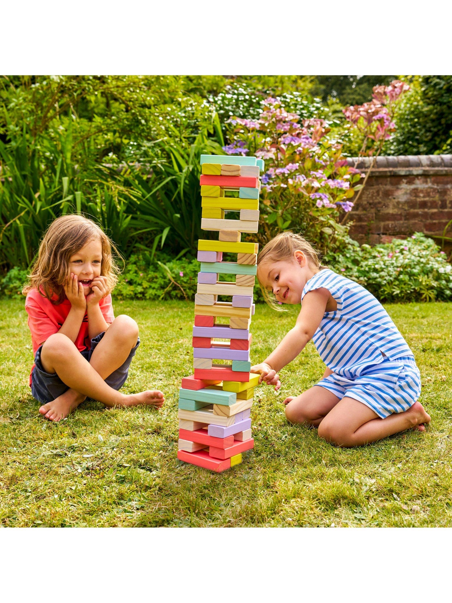 TimberTumble – Holzstapelspiel für Kinder ab 3 Jahren – Fördert Gleichgewicht und motorische Fähigkeiten
