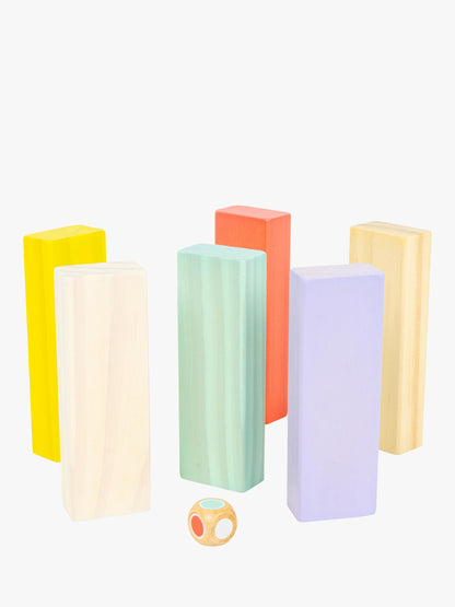 TimberTumble – Holzstapelspiel für Kinder ab 3 Jahren – Fördert Gleichgewicht und motorische Fähigkeiten