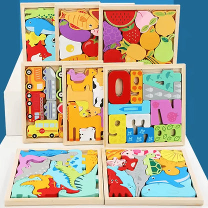 ShapeNest™ – Holzform-Sortierpuzzle für Kinder ab 3+ – Fördert Feinmotorik