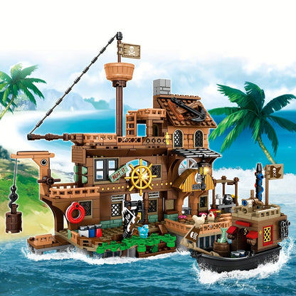 TreasureFortress - Piratenboot Bau-Spielzeug