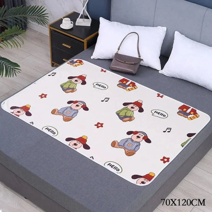 SnugglyNest™ – Wasserdichte Wickelunterlage für Kinder ab 0+ – Hält das Bett Trocken
