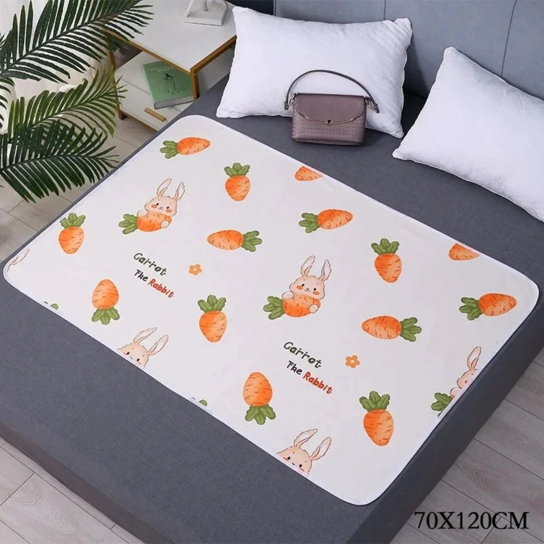 SnugglyNest™ – Wasserdichte Wickelunterlage für Kinder ab 0+ – Hält das Bett Trocken