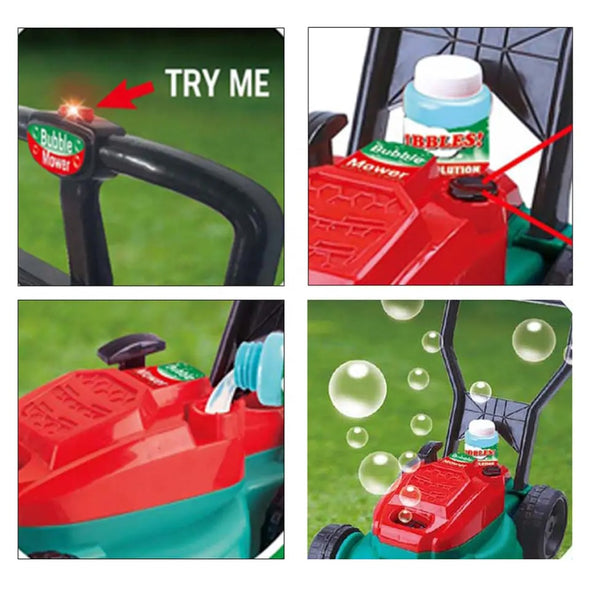 BubbleMower – Blubber-Rasenmäher-Spielzeug für Kinder ab 3 Jahren – Stärkt Motorik und Outdoor-Spaß