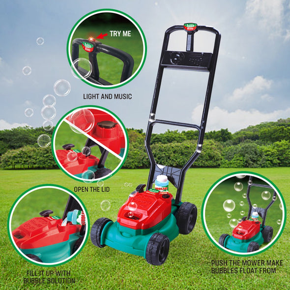 BubbleMower – Blubber-Rasenmäher-Spielzeug für Kinder ab 3 Jahren – Stärkt Motorik und Outdoor-Spaß