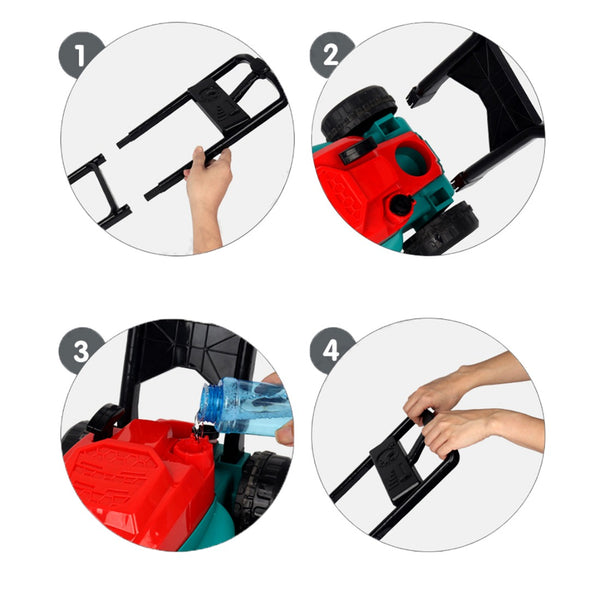 BubbleMower – Blubber-Rasenmäher-Spielzeug für Kinder ab 3 Jahren – Stärkt Motorik und Outdoor-Spaß