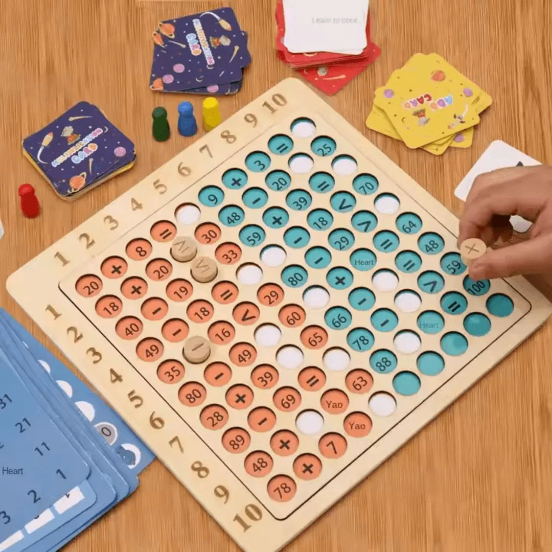 MathMaster Einmaleins-Brettspiel für Kinder – Lernen & Spaß – Ab 6 Jahren