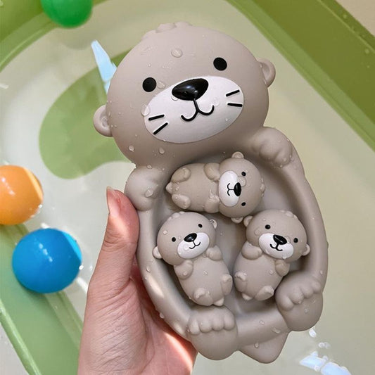 OtterNest – Schwimmende Otter-Familien-Badespielzeuge für Kinder ab 1,5 Jahren – Fördert Bindung & Fantasievolles Wasserspiel