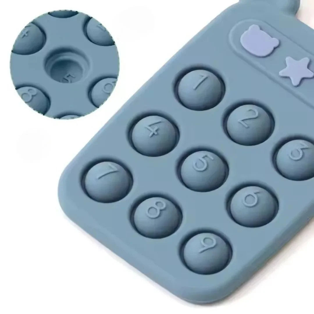 SiliPop™ - Zappel-Zahlenblock und Beißring aus Silikon für Babys