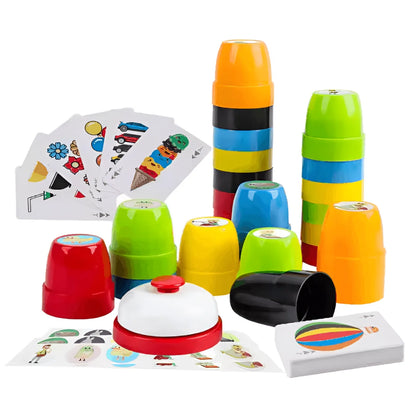 StackMaster™ – Speed Stacking Spiel für Kinder ab 6+ – Fördert Hand-Augen-Koordination