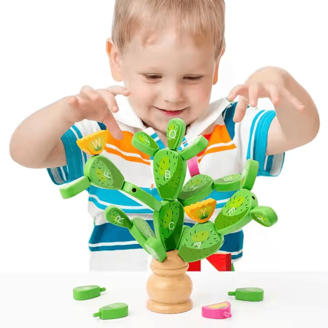 LeafCraft™ – Holz-Alphabetbaum für Kinder ab 3+ – Fördert Sprachfähigkeiten