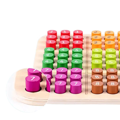 WoodWheeze™ – 3D Holz-Sudoku-Puzzle für Kinder ab 6+ – Fördert Problemlösungsfähigkeiten
