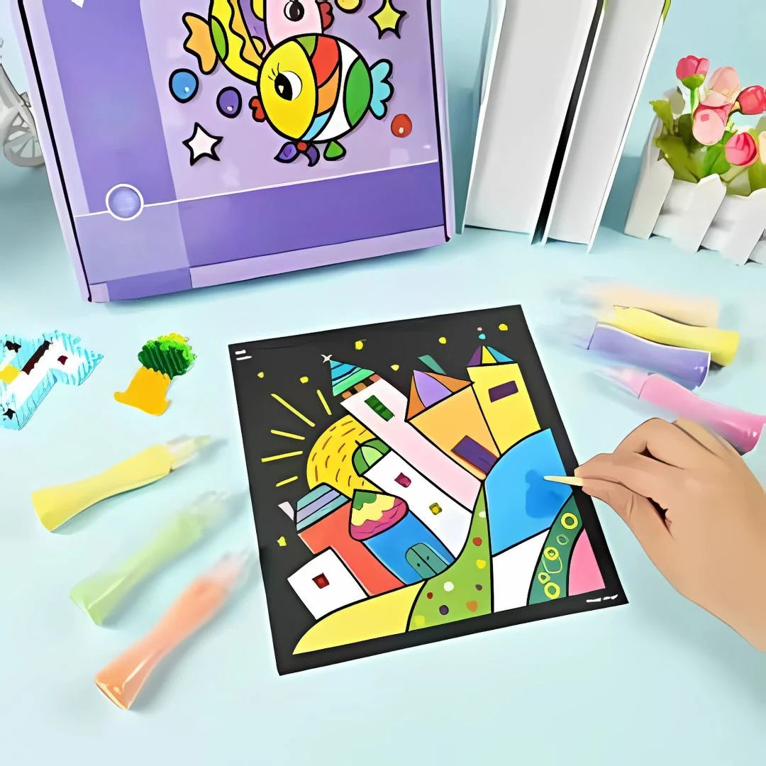 ArtCraft Sandmalerei Bastelset – Kreatives Spiel – Ab 5 Jahren