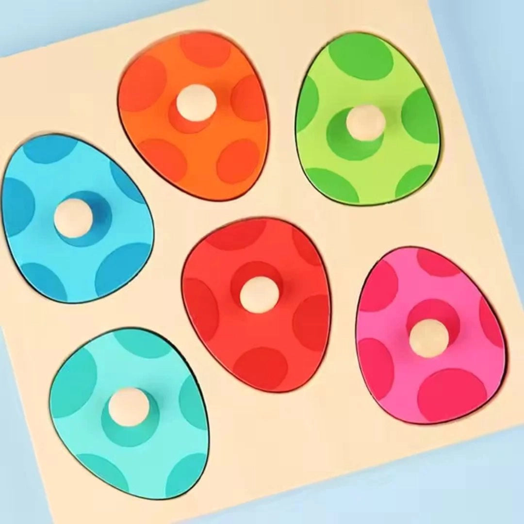 DinoCraft™ - Hölzernes Dinosaurier-Puzzle-Set für Kleinkinder