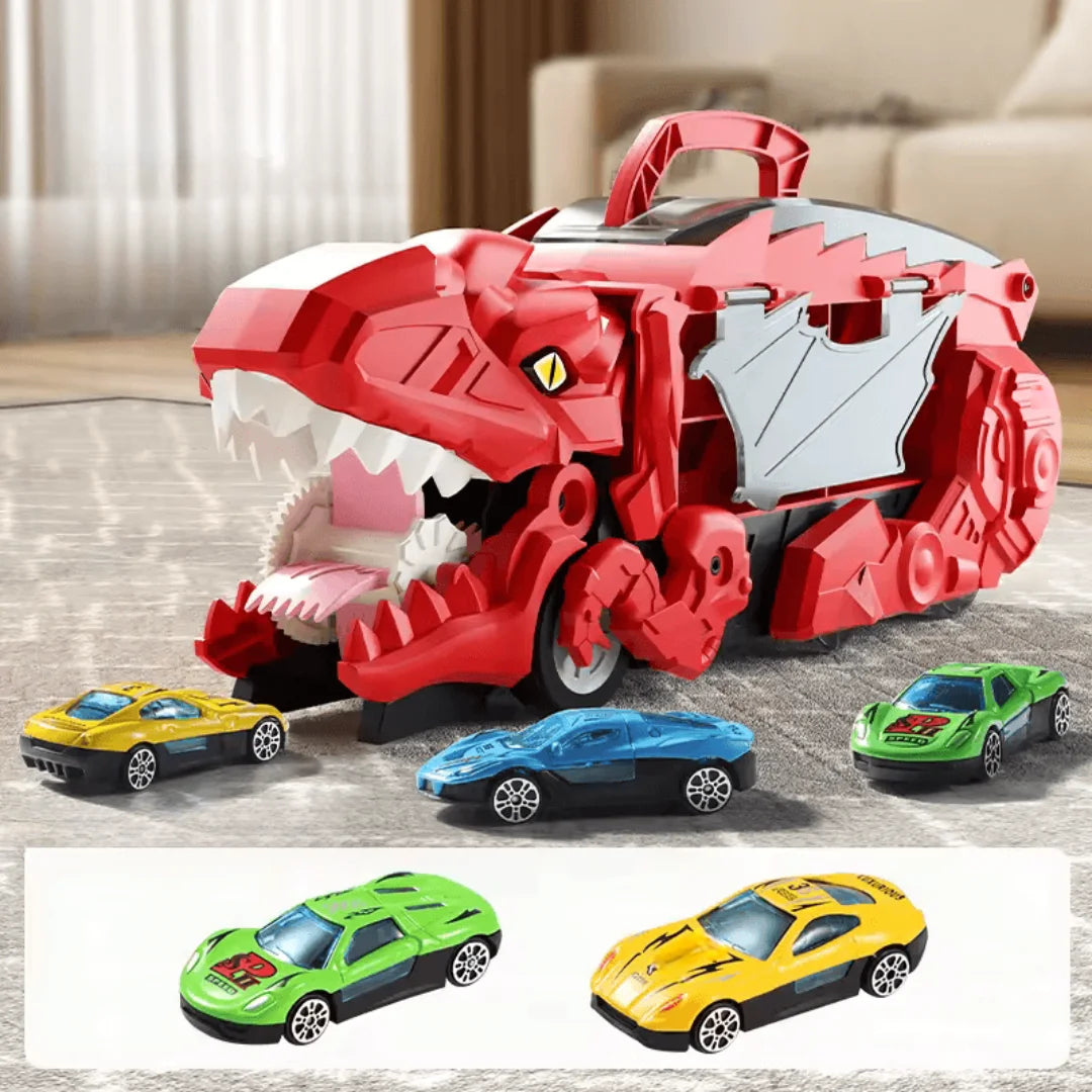 DinoDrive™ – Dinosaurier-Spielzeugauto für Kinder ab 3+ – Interaktives Spielen und Lernen