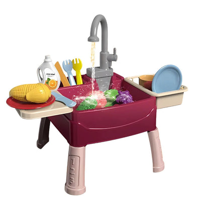 Sinksy – Wasserspiel-Spüle & Küchentisch für Kinder – Rollenspiel – Ab 3 Jahren