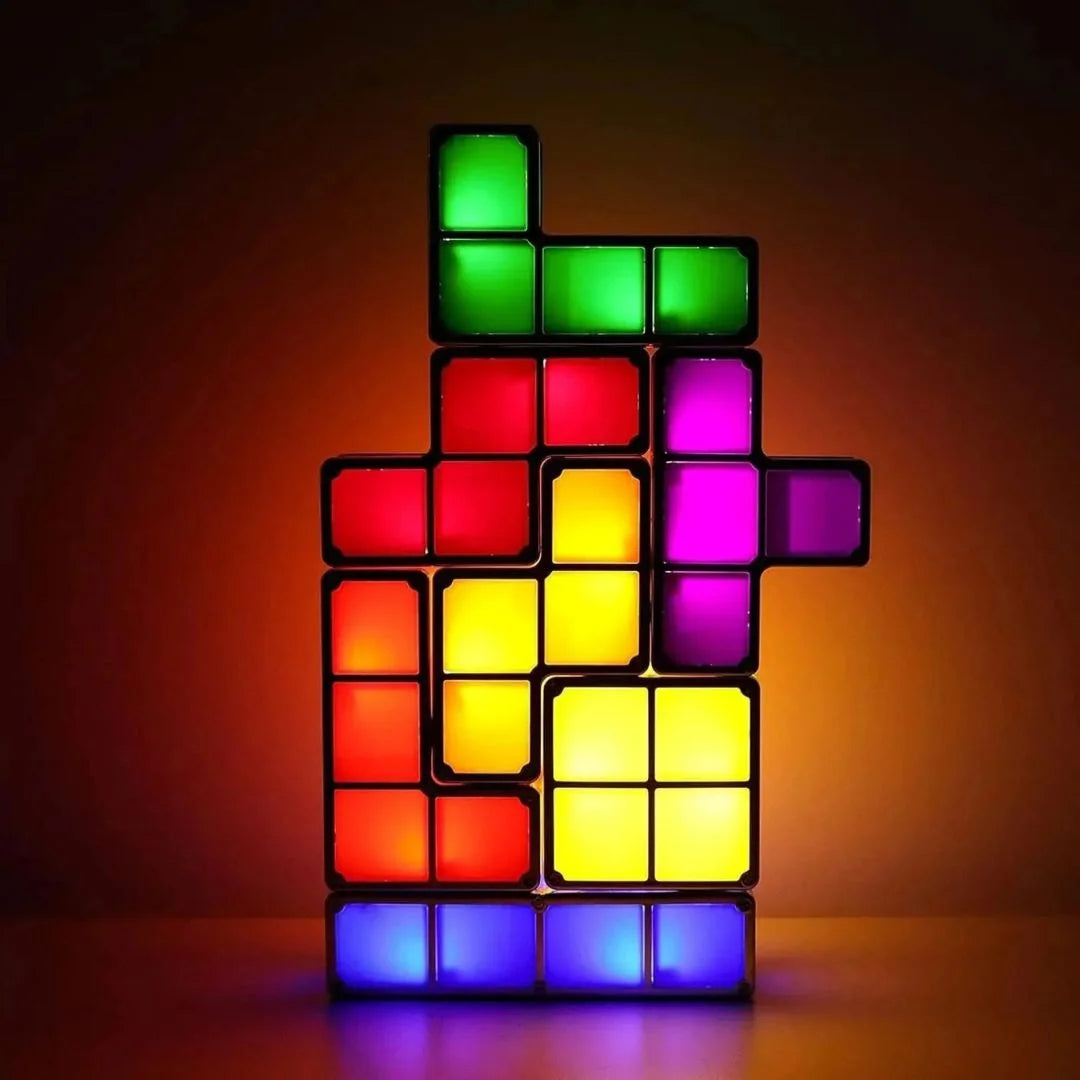 PixelGlow – Stapelbare Tetris Nachtlicht Kinder 6+