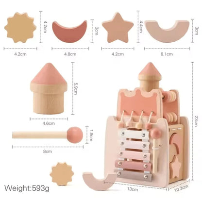 HarmonyPlay™ – Musikturm aus Holz für Kinder ab 3+ – Fördert Musikalische Kreativität
