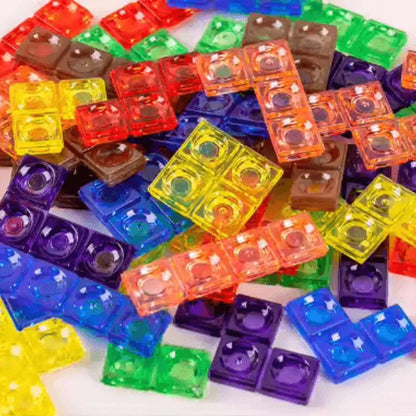 PuzzleNest™ – 3D Holz-Tetris-Puzzlebrett für Kinder ab 3+ – Fördert Räumliche Fähigkeiten