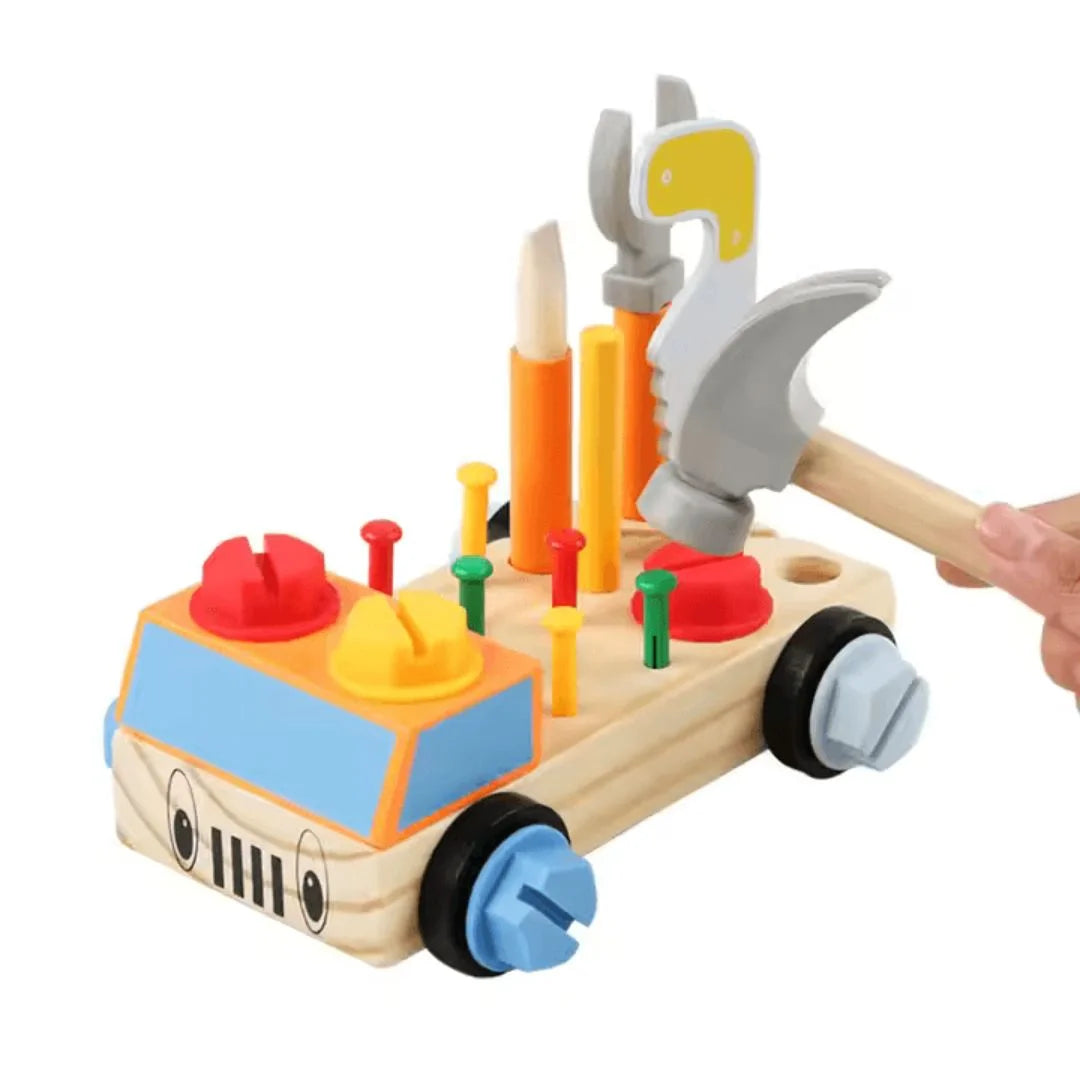 TinyTinker™ – Montessori Holzschraubbrett für Kinder ab 3+ – Fördert Feinmotorik
