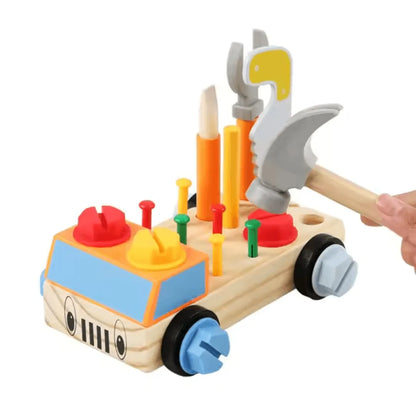 TinyTinker™ – Montessori Holzschraubbrett für Kinder ab 3+ – Fördert Feinmotorik
