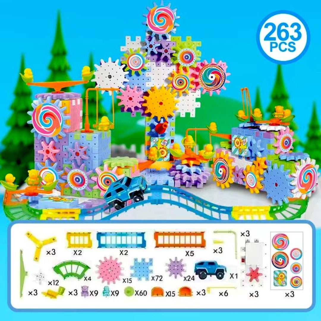 SpinFun - Bildungs-Spielzeugset mit Zahnrädern