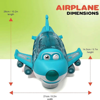 PilotWhiz – Rollendes Spielzeugflugzeug für Kinder ab 2 Jahren – Fördert fantasievolles Rollenspiel & Feinmotorik