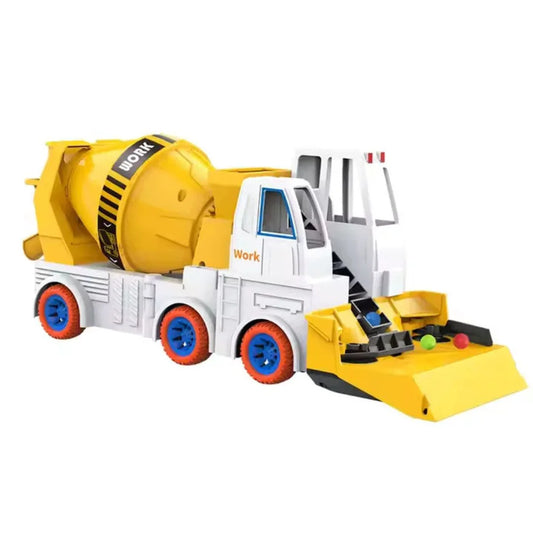 MixMaster – Friktionsbetriebener Zementmischer-LKW für Kinder ab 3 Jahren – Fördert Baufantasie
