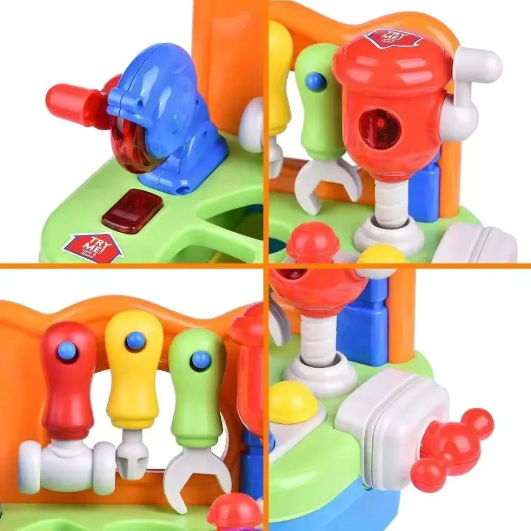 ToolMate – Kinder-Werkbank Spielset – Kreatives Bauspielzeug – Ab 3 Jahren