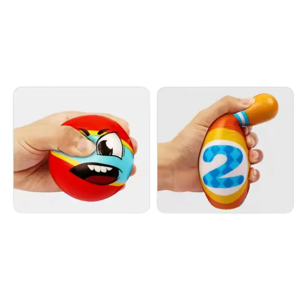 Strikey™ – Kinder Schaum Bowling Set ab 3 Jahren | Drinnen & Draußen Spielen