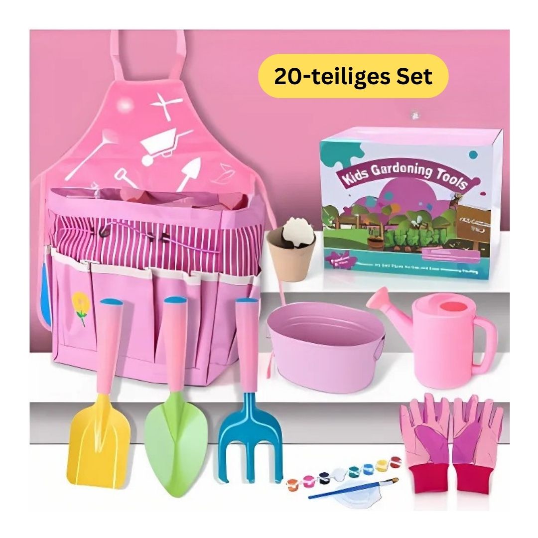 GardenSprouts – Kinder-Gartenwerkzeug-Set für Kinder ab 3 Jahren – Entwickelt Verantwortungsbewusstsein und Feinmotorik