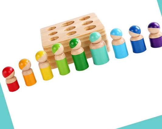 ForestSort – Holzsortier- und Entdeckungsspielzeug für Kinder ab 3 Jahren – Fördert Feinmotorik und fantasievolles Spielen