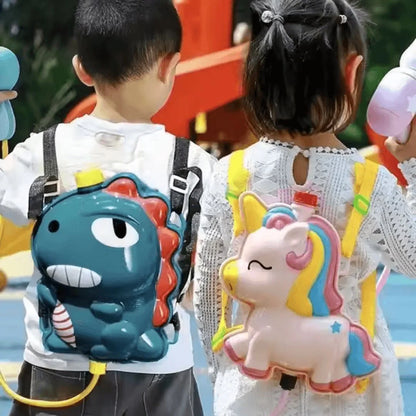 SplashQuest™ – Wasserpistolen-Rucksack für Kinder ab 3+ – Endloser Outdoor-Spaß