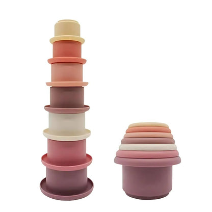 NestieCups – Montessori Stapelbecher für Kinder ab 1 Jahr – Fördert Feinmotorik & Frühes Räumliches Lernen