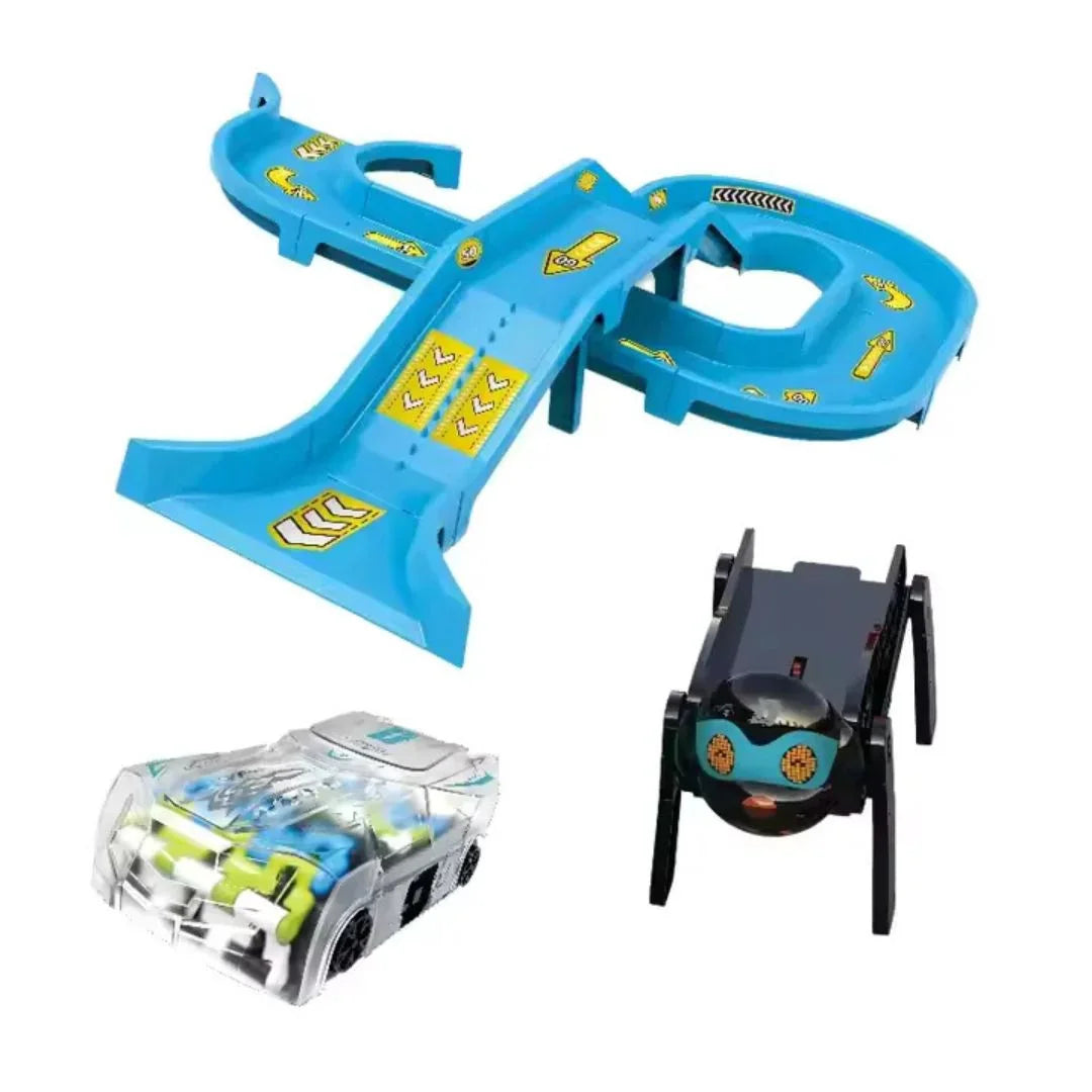 RoboRush – Roboter-Autorennbahn mit Rampe für Kinder ab 4 Jahren