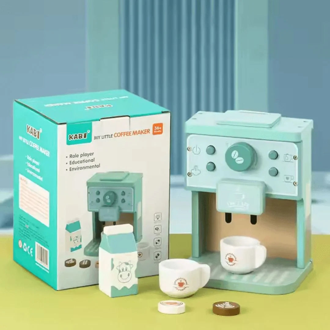 TinyBrew™ – Holz-Kaffeeset für Kinder ab 3+ – Fördert Fantasievolles Spielen