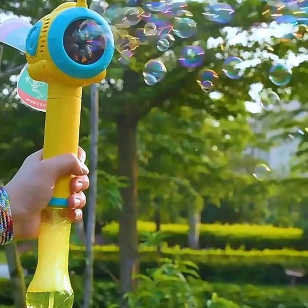 GlowBubble™ – Light-Up Bubble Wand Toy for Kids Ages 3+ – Spark Outdoor Play with Bubbles & Lights