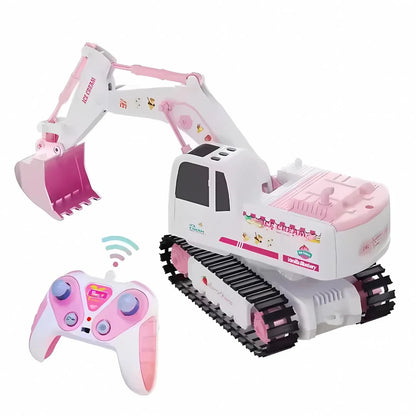 DirtDaisy – Rosa Ferngesteuerter Bagger für Kinder ab 4 Jahren
