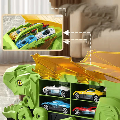 DinoDrive™ – Dinosaurier-Spielzeugauto für Kinder ab 3+ – Interaktives Spielen und Lernen