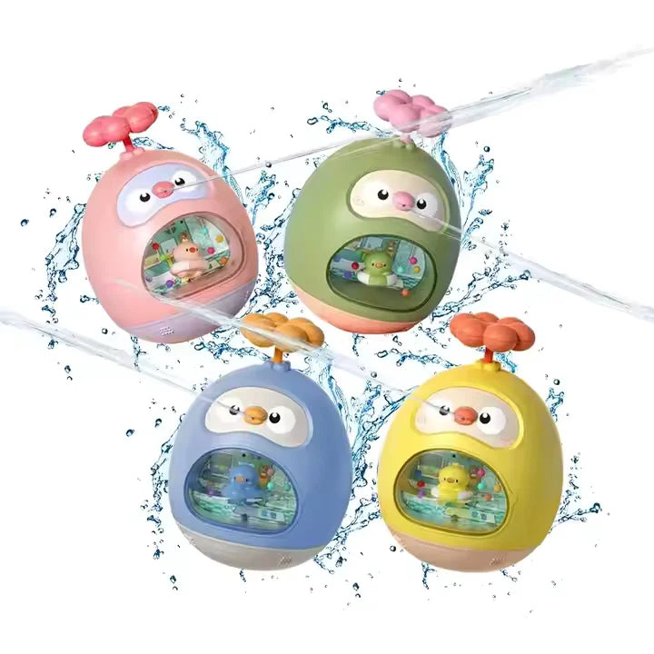 QuackFlow™ - Enten-Badespritzspielzeug mit Saugnapfhalterung