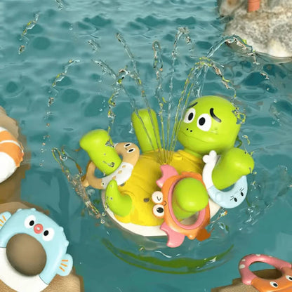 SplashWhirl™ – Wasserspielzeug Schildkröte für Kinder ab 3+ – Fördert Badespaß
