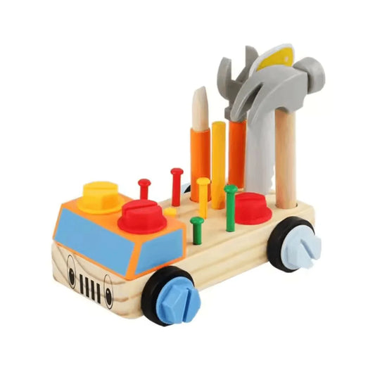 TinyTinker™ – Montessori Holzschraubbrett für Kinder ab 3+ – Fördert Feinmotorik